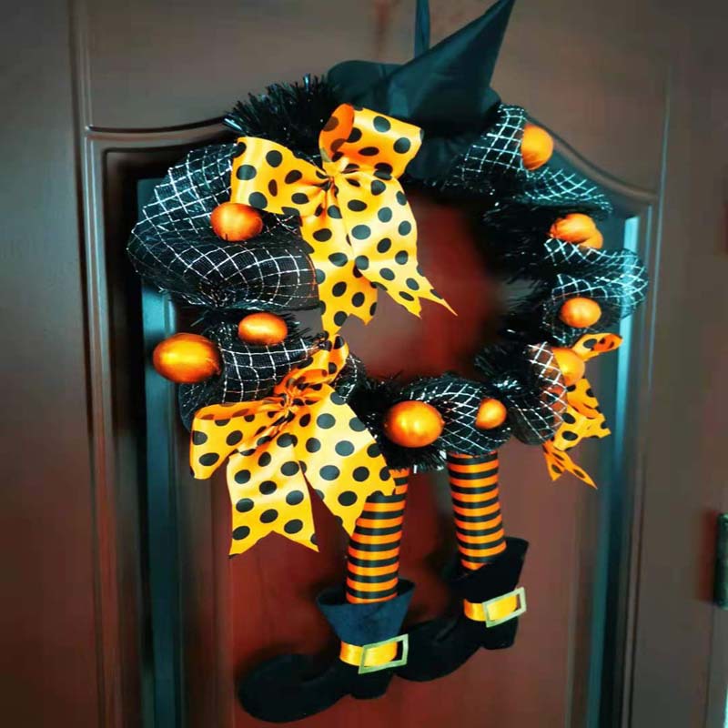 Nuevas guirnaldas de Halloween transfronterizas colgando calaveras decoración de la casa embrujada colgantes decoración de la atmósfera de vacaciones