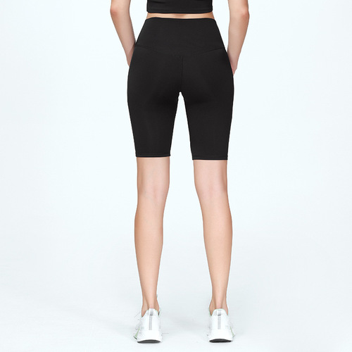 2024 Spring Graphene Yoga Pants Antibacterial Leggings Fitness Shaping Pants High-Waist Unisex Medium Sports Tight Shorts