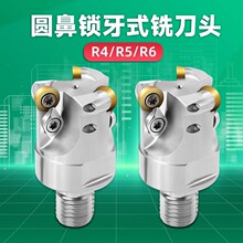抗震铣刀头4R 5R 6R锁牙式分体刀头立铣刀可替换配EMR钨钢铣刀杆