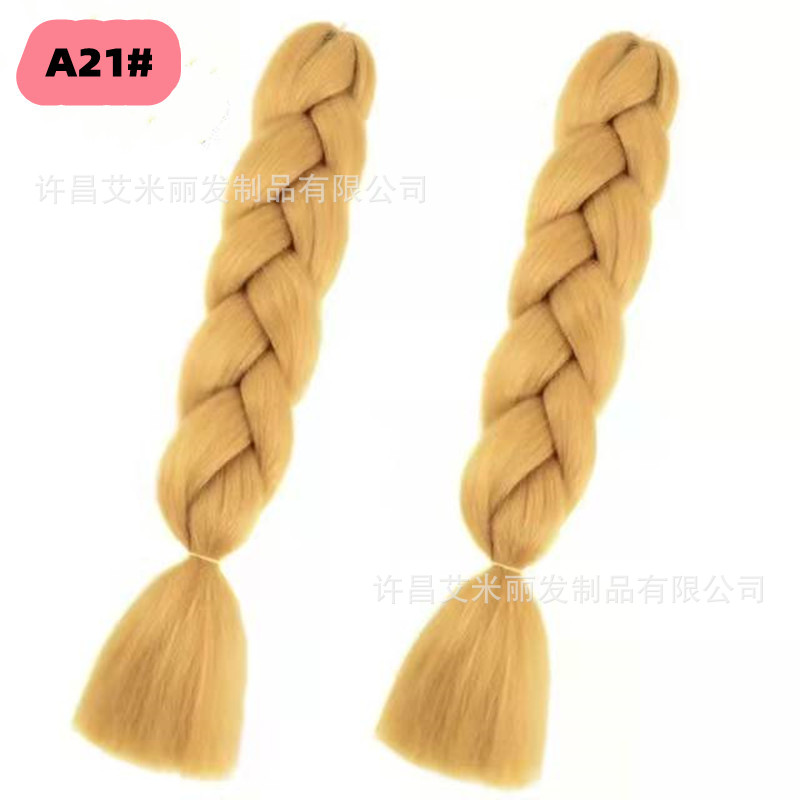 Trenzas africanas con cabello rosa渐 – materiales de alta temperatura, estilo boxeador