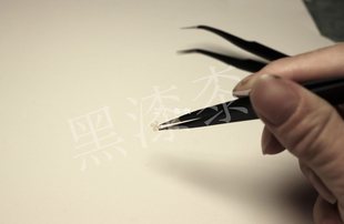 High precision tweezers straight head type elbow type lacquer art lacquer painting tool black lacquer