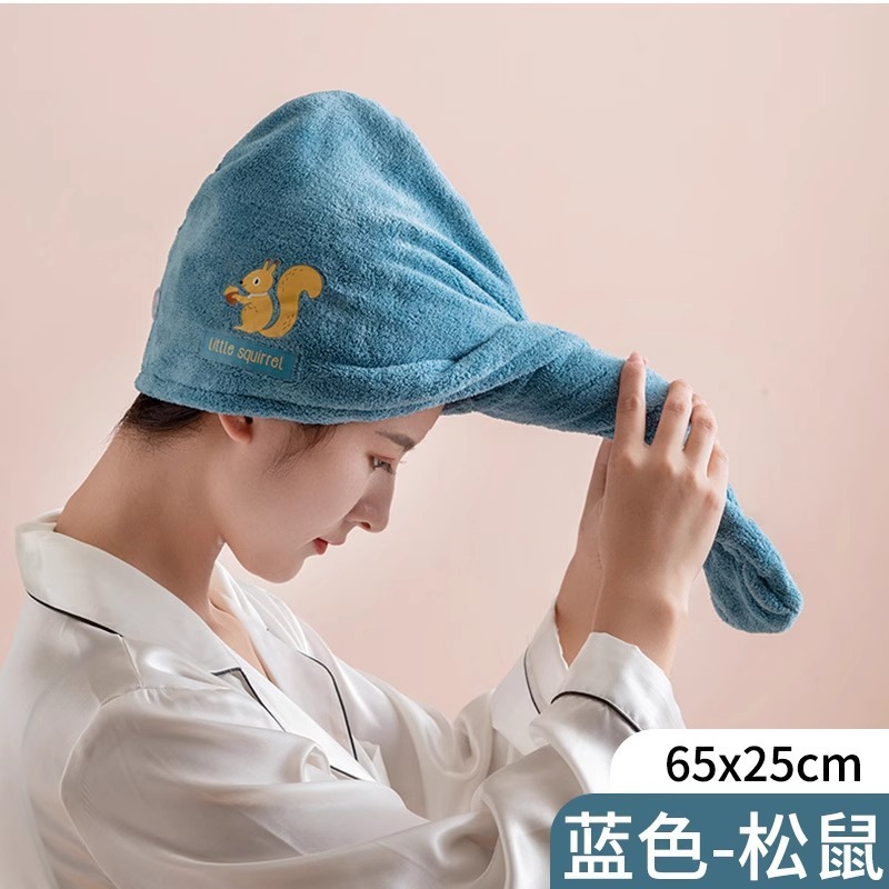 【新規の方限定5元割引】超吸水速乾ヘアドライキャップ 女性用 厚手シャンプー＆ヘアタオルキャップ|undefined