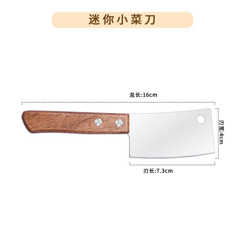 Mini cuchillo de cocina cuchillo de frutas de acero inoxidable cuchillo de cocina para bebés cuchillo de cocina