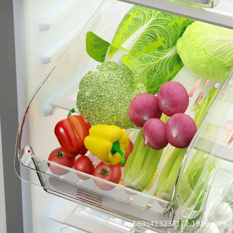 冰箱收纳盒食品级保鲜盒蔬菜水果冰箱储物盒厨房大容量收纳整理盒|undefined