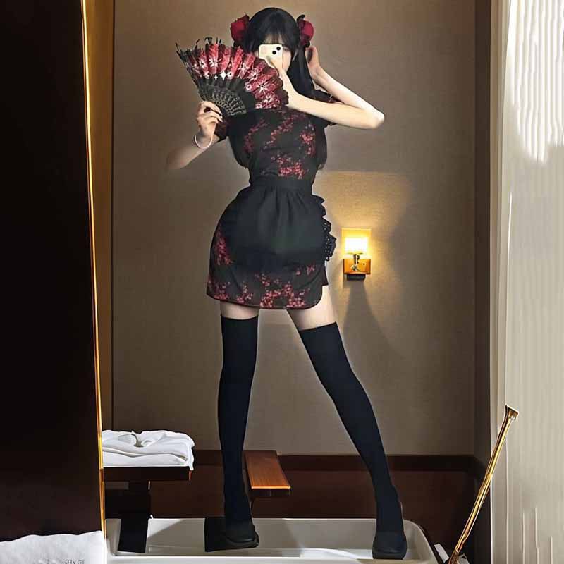 Sexy Dessous, Chinesinnen, Cheongsam, leidenschaftlich, kokett, verführerisch, pure Lust, Cosplay, Uniform_voghion.com
