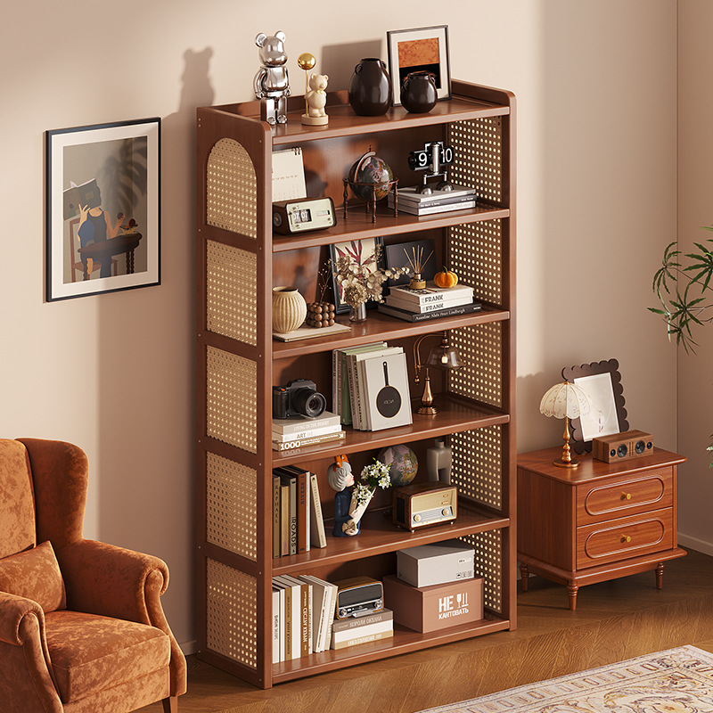 Simple Bookshelf Multi-Layer Bookcase Home Entrance Door Storage Rack Integrated Wall Book Display Storage Locker