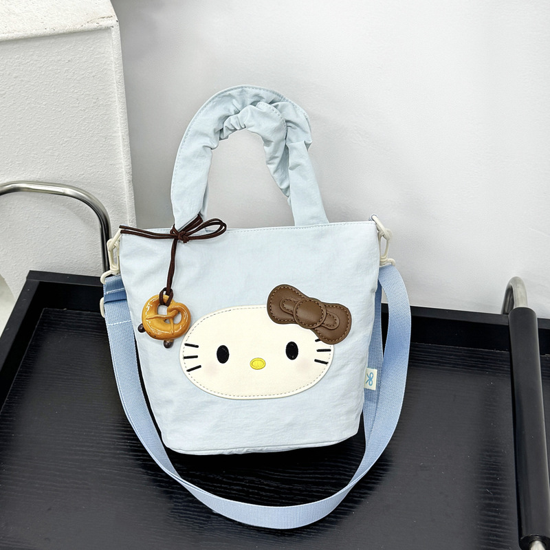 Women's Bag Korean Style Sweet and Cute Round Rectangular Shoulder Bag Kitten Shoulder Bag Headphone Shoulder Bag