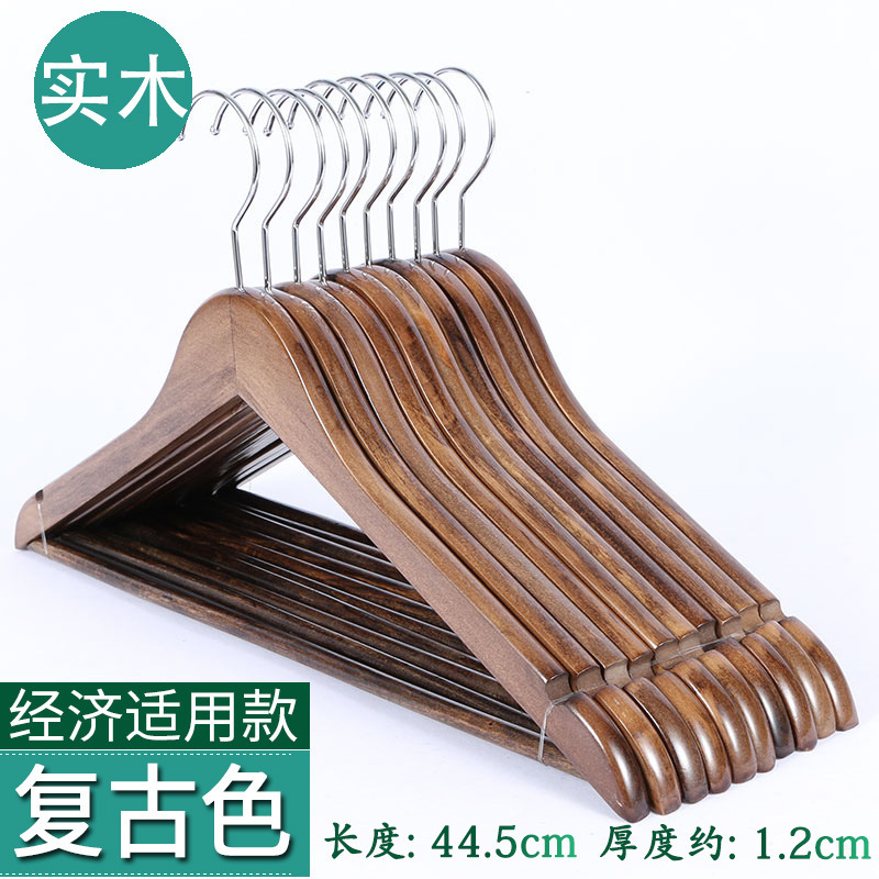 Perchas de madera maciza tienda de ropa hotel al por mayor soporte de ropa para el hogar dormitorio estante de ropa percha madera para adultos