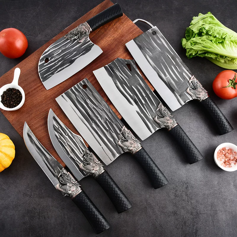 Кухонный нож Ланцюй forging нож для рыбы, бытовой кухонный нож универсальный для разделки костей, резка овощей и мяса