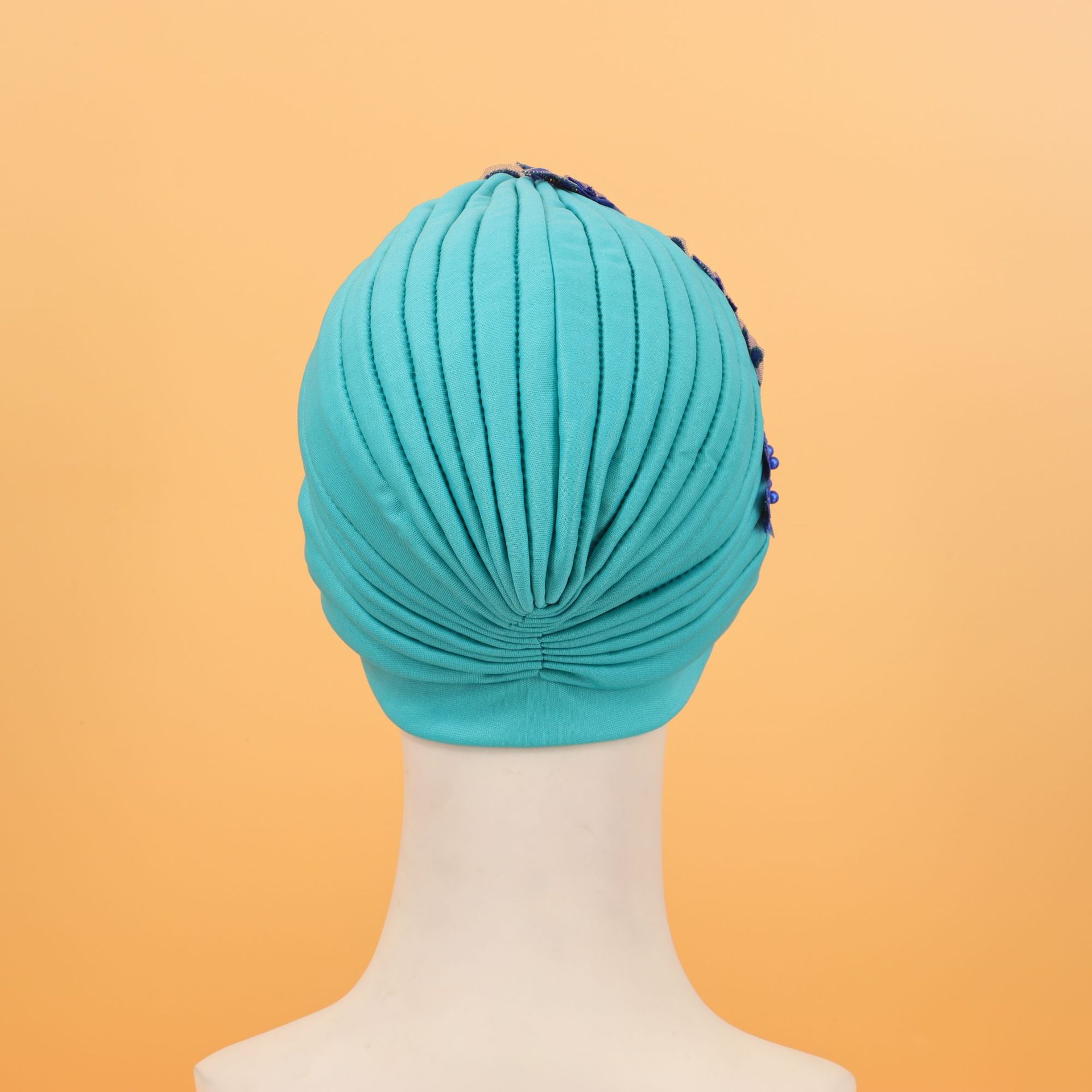 Cappello sciarpa testa di fiore appiccicoso tinta unita_voghion.com