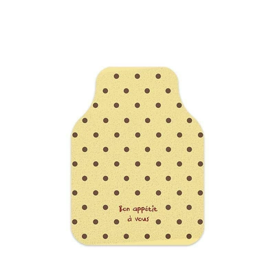 Simple polka dot pattern car Avtomobil döşəmə paspasları - light-milk-coffee-color-with-polka-dots-single-front-row-5060cm1969-2362
