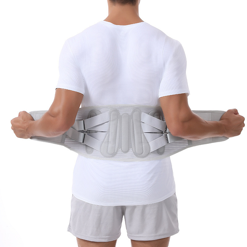 AOLIKES deportivo cinturón de acero de levantamiento de pesas cinturón de compresión cinturón de fijación ventilada cinturón de soporte lumbar