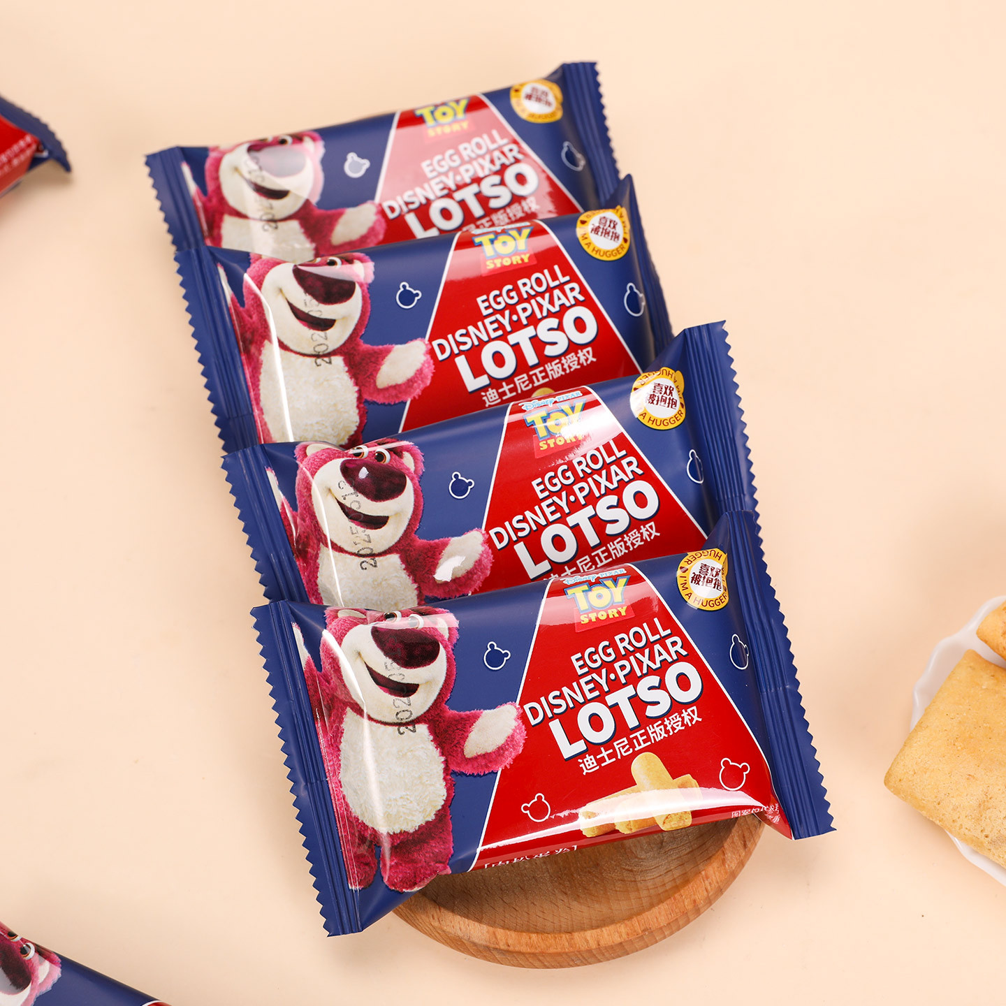 Disney Meat Floss Egg Rolls Individually Packaged Casual Afternoon Tea Snacks Wedding Souvenirs Wedding Cakes Wholesale