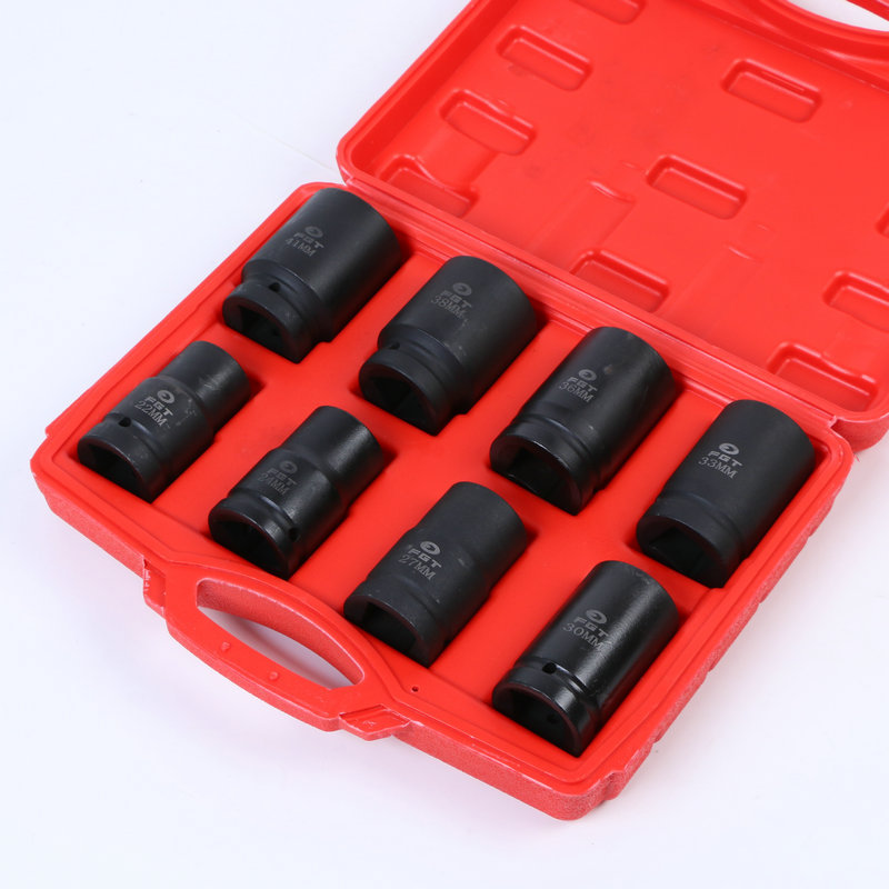 汽配五金工具套装8件套 汽车维修机修工具箱套筒组合扳手工具批发
