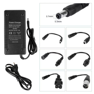 54.6V2A DC2.1 European gauge charger electric scooter charger round head power cord accessories