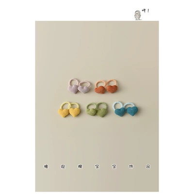 Baby Girl's Hair Tie, Girl's Saç üçün rezinlər - twill-love-10-pieces-of-hair-ties-with-a-diameter-of-about-15cm