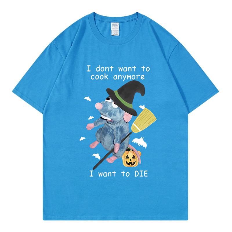 T-shirt à manches courtes pour hommes, imprimé souris, T-shirt d'été polyvalent à manches mi-longues, vêtement supérieur tendance noir et blanc à col rond pour hommes et femmes_voghion.com