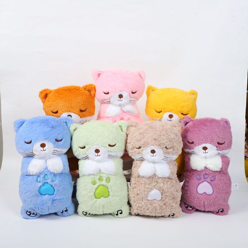 New Product Glowing Music Plush Toy Little Otter Koala Bear Doll Capibara Breathing Bear Figure