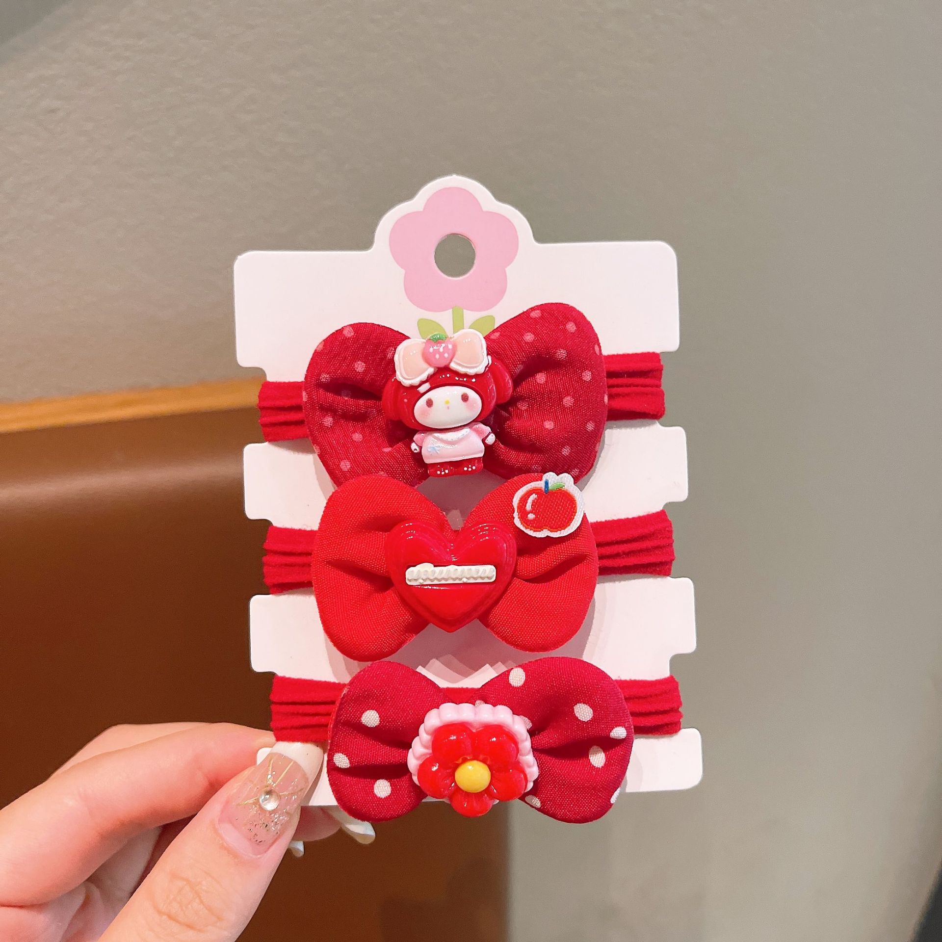 Niños cuerdas de cabello estilo nacional princesa bebé nudo anillo de cabello niñas lindos cabello no dañando cabello cuerda de cabeza