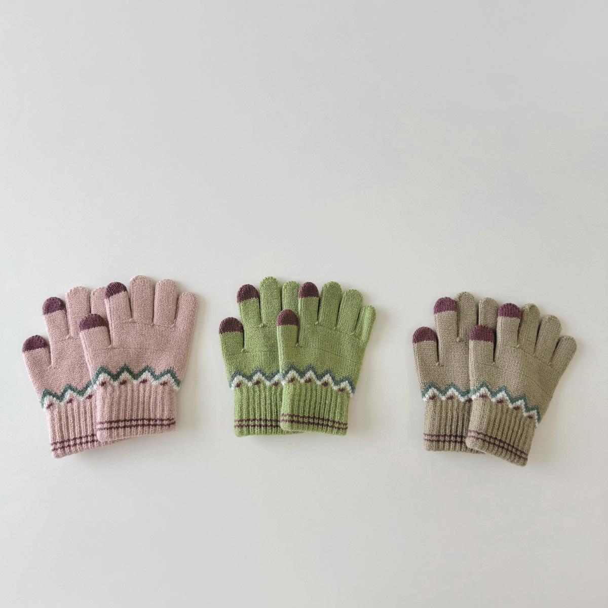 Kinder Strickhandschuhe Für Herbst Und Winter Im Vintage Design_voghion.com