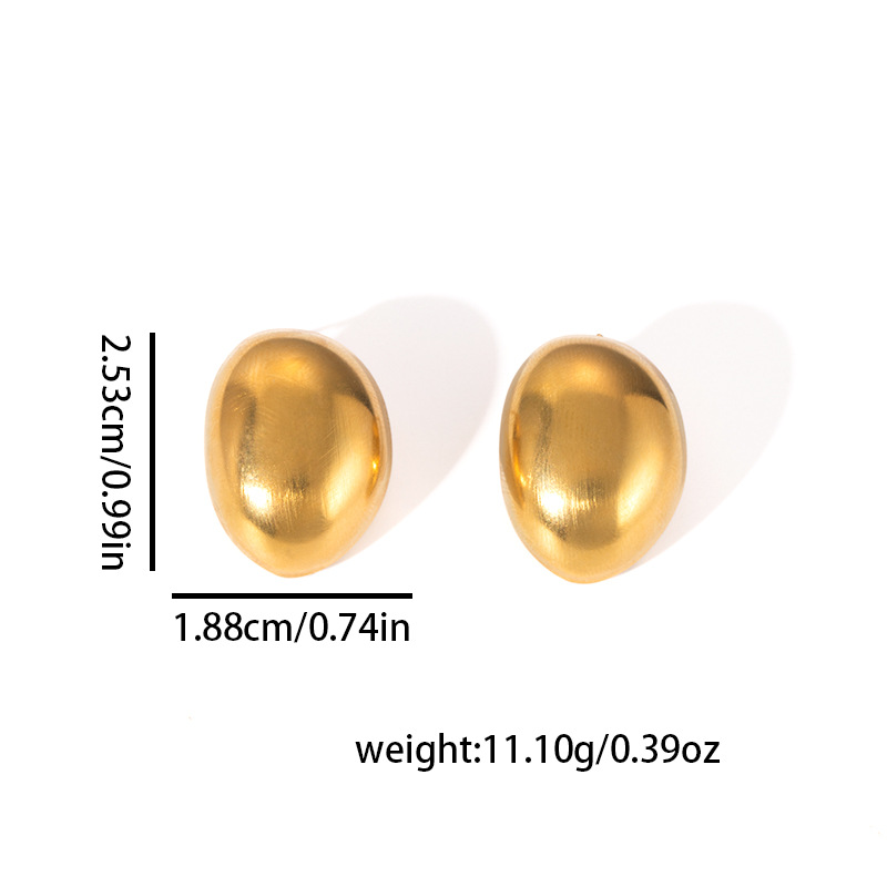 Pendientes de acero de titanio transfronterizos para mujer, lujo ligero, sentido de alta gama, temperamento retro de nicho, pendientes que no se desvanece, pendientes de todo fósforo al por mayor