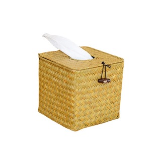 Golden grass 024m Creative straw living room paper towel box storage roll paper frame towel box