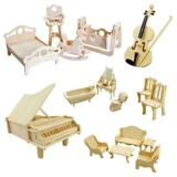 Деревянное реалистичное пианино, трехмерная интеллектуальная мебель, деревянная головоломка, игрушка, DIY, оптовые продажи