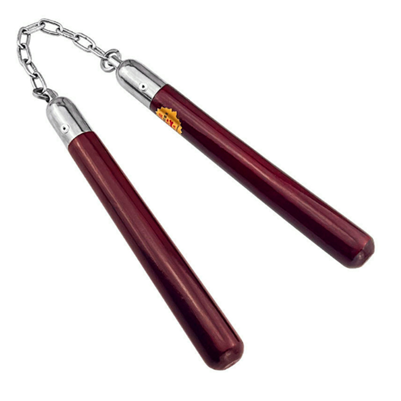 Eight-Sided Diamond-Shaped Nunchucks, Solid Wood Nunchucks for Practical Performance, Self-Defense, Beginners' Wooden Practice Nunchucks