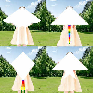 DIY Production Teaching Materials Bamboo Blank Painting Coloring Homemade Kite Kite DIY Material Handmade Kite