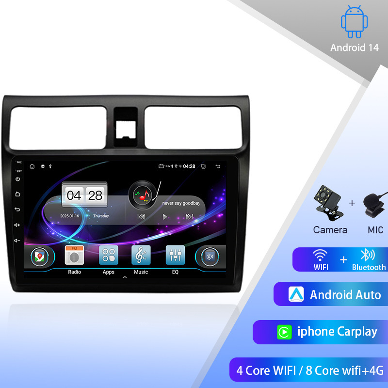 Suitable for 04-10 Suzuki Swift Android Large Screen Central Control Navigation Stereo Gps Reversing Image Suitable for 04-10 Suzuki Swift Android Large Screen Central Control Navigation Stereo Gps Reversing Image