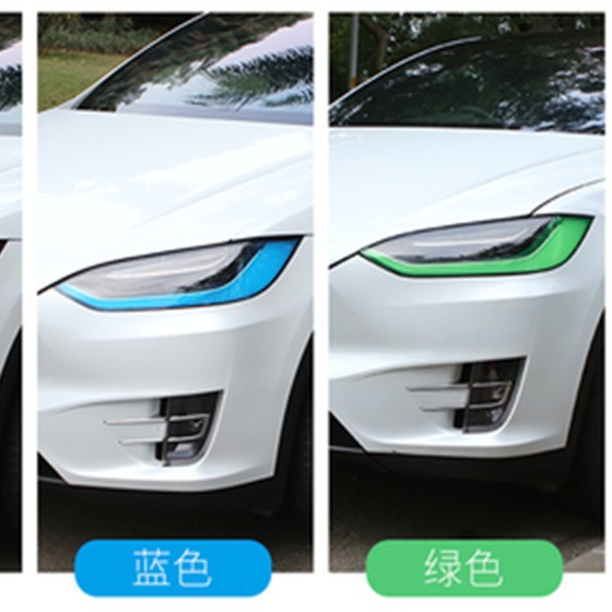 Película de cambio de color para luces diurnas de Tesla MODEL X/S, película para faros delanteros, película protectora antiarañazos, modificación.