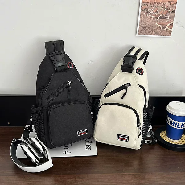 New Women's Chest Bag Women's Waterproof Large Capacity Double Backpack Casual Satchel Oxford Cloth Crossbody Bag Multifunctional Backpack