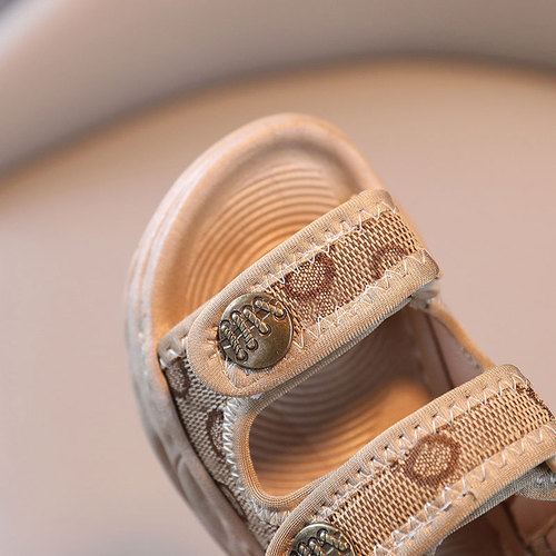 Dropshipping boys' sandals, soft-soled beach shoes, stitched waterproof baby casual shoes,  summer new baby shoes