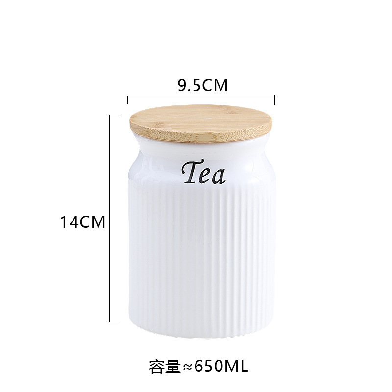 シンプルな純色密封貯蔵タンク食品用収納タンク雑穀貯蔵タンクコーヒー缶セラミック缶容器|undefined