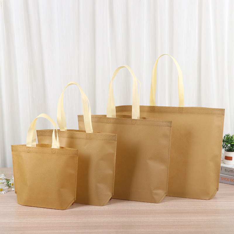 Bolsas de tela no tejida en blanco en stock, bolsas de tela no tejida portátiles, bolsas de prenda, logotipo de impresión image 3