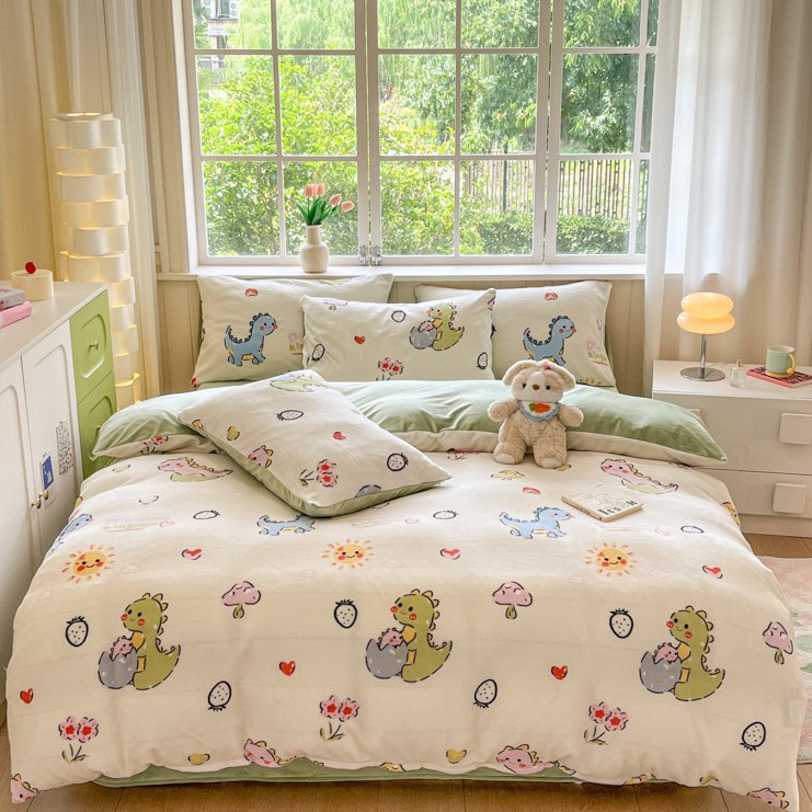 꼬마공룡-[두껍고 따뜻한 밀크벨벳 4종세트]