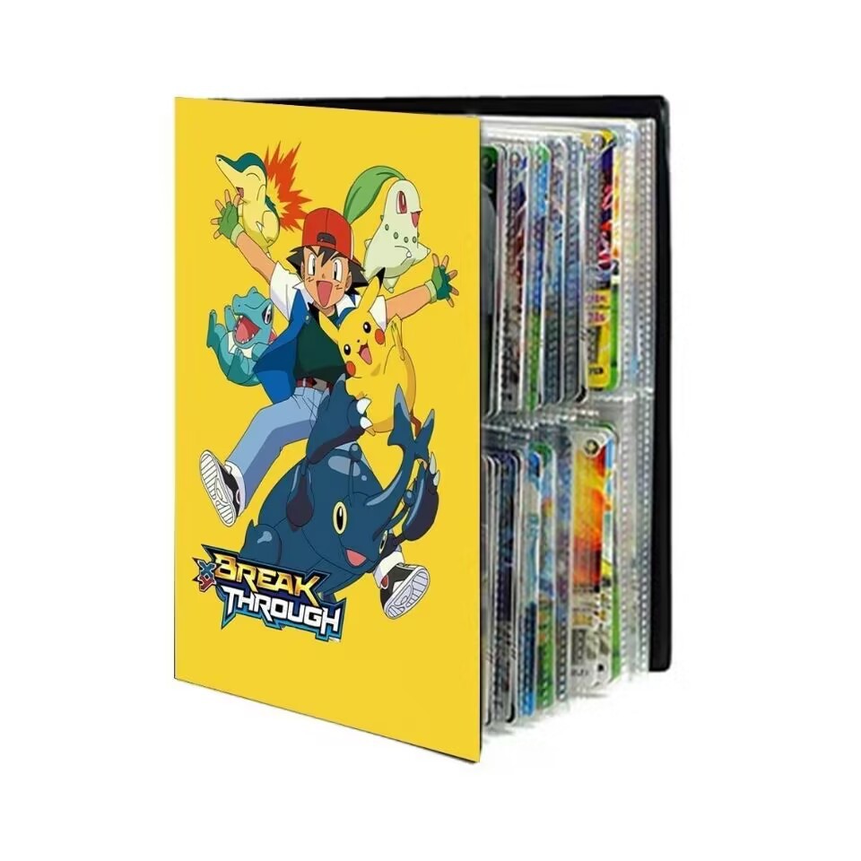 Bolsillo transfronterizo jingling bao ke meng de cuatro cuadrículas de gran capacidad en la parte delantera y trasera puede contener 240 tarjetas de gran capacidad libro de colección