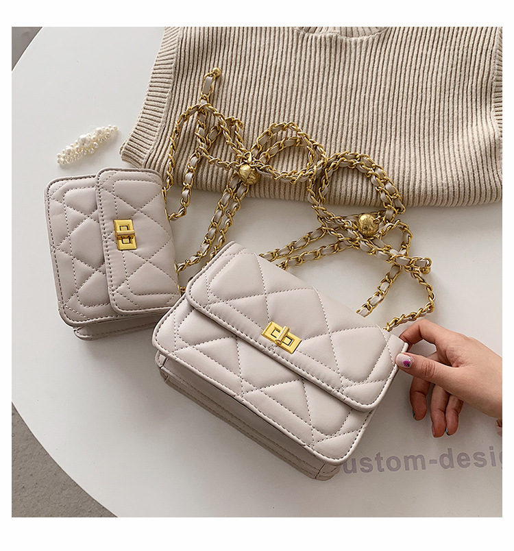Fashion Chain Shoulder Messenger Small Square Bag Wholesale display picture 12