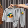 Children's set for boys, clothing, warm sweatshirt girl's, wholesale, Korean style, children's clothing