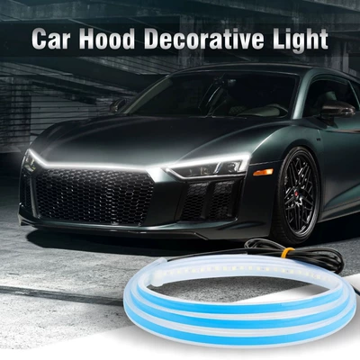 LED Gündüz Hərəkət İşığı Zolağı Super Parlaq Maşın Kapotu Atmosfer Lampası