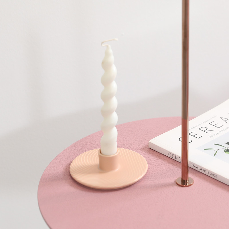 Inswind color nórdico cerámica rama decoración de mesa de comedor moderna minimalista candelabros atmósfera decoración suave