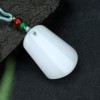 natural Watkins jade Pendant Xinjiang White jade Pendant Suet White jade rough  Uneventful Antiquity Jade