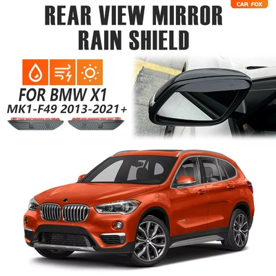 Rain shield – BMW X1 - no-gifts-bmw-x1-mk2-f49-2016-2021-rearview-mirror-rain-eyebrow-carbon-fiber-pattern