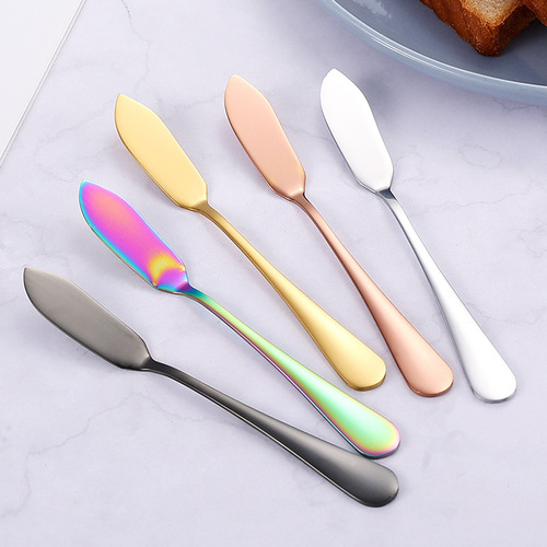 1010 stainless steel butter knife bread butter knife household thickened western cheese jam butter knife cross-border