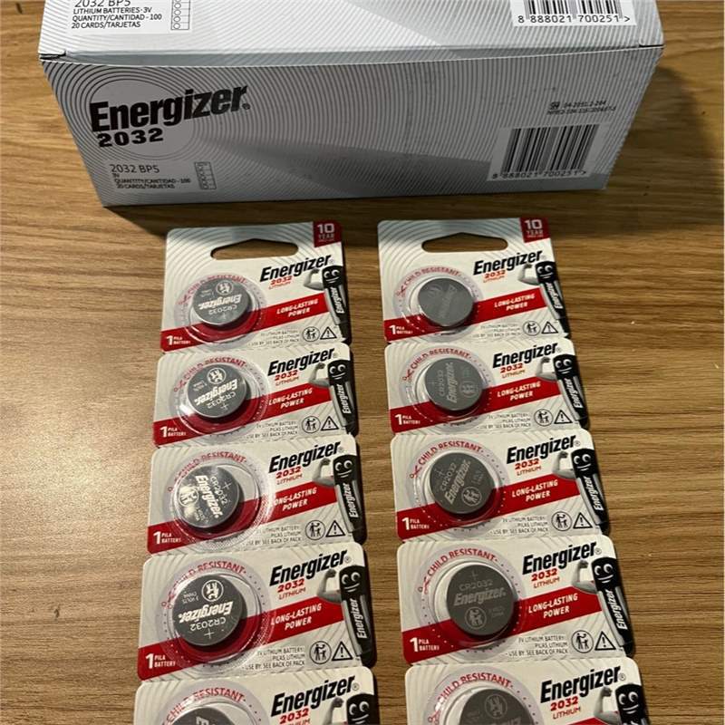 Energizer劲量纽扣电池CR2032 3V主板电子秤汽车钥匙扣式锂电池