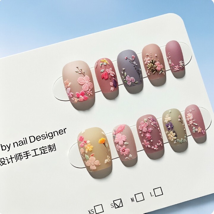 Monet Garden Mambo Internet Celebrity Nail Art Frosted Embroidery Carved Oil Painting Cat Eye Wearable Nail Stickers Dried Flowers Monet Garden Mambo Internet Celebrity Nail Art Frosted Embroidery Carved Oil Painting Cat Eye Wearable Nail Stickers Dried Flowers