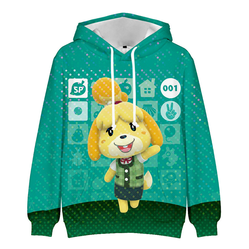 Animal Crossing Collection Animal Crossing Animal Crossing 3D Men's Hooded Sweatshirt Adult