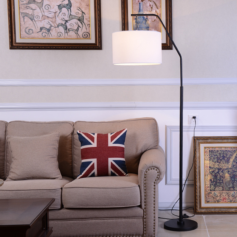 American Retro Floor Lamp Living Room Sofa Bedroom Bedside Study Hotel Guest House Modern Minimalist Creative Floor Lamp