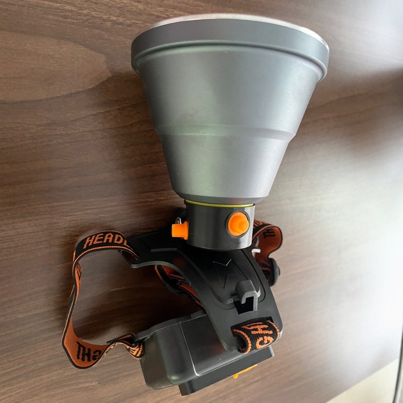 強光LEDヘッドライト充電遠射キャンプ屋外釣り灯長航続ヘッド装着式誘導ランプ、後頭部|undefined