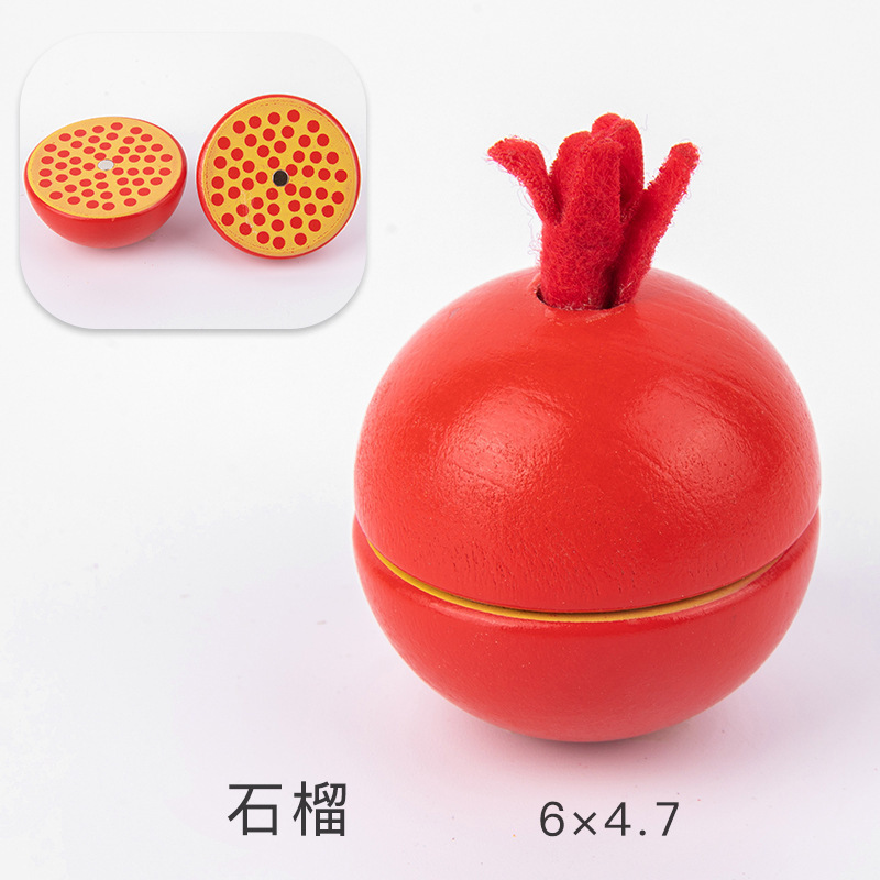 Los niños juegan casa cocina juguetes madera magnética verduras y frutas cortar madera frutas y verduras a granel traje al por mayor